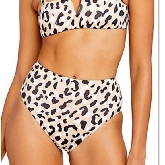 Vitamin A Other - NWT Vitamin A Bottom Bikini Barcelona Sculpting High Waisted Leopard Size S 6-8